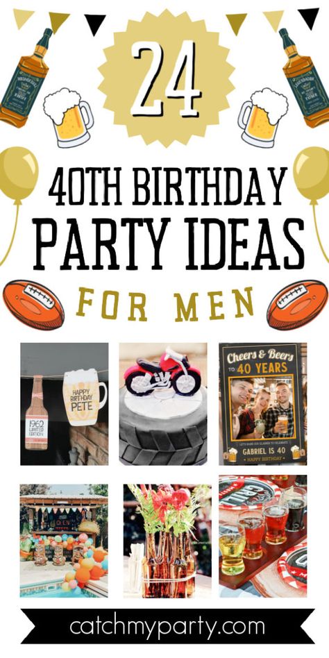 Beer Themed 40th Birthday Party, 40th Birthday Party Ideas For Men, 40th Birthday Theme For Men, Men 40th Birthday Ideas, 40 Birthday Ideas For Men, 40th Birthday Ideas For Men, 40th Birthday Party Men, 40th Birthday Centerpieces, Birthday Party Ideas For Men