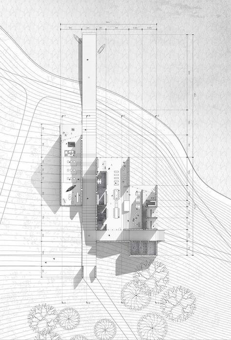 Architectural Presentation, Poster Architecture, Fasad Design, Architecture Drawing Presentation, Architecture Portfolio Layout, Architecture Drawing Plan, Interior Architecture Drawing, Architecture Portfolio Design, Architecture Presentation Board