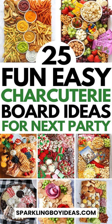 Explore our charcuterie board ideas for your next gathering! From elegant fall charcuterie boards, and Christmas charcuterie boards to other holiday charcuterie boards. Whether you're planning a cozy family-style charcuterie evening or looking for vegetarian charcuterie ideas, we've got you covered. Discover seasonal charcuterie boards for beginners and dessert charcuterie boards. Perfect for beginners and pros alike, these fun and easy charcuterie boards blend rustic charm with gourmet flavors. Simple Snack Board, Charceturie Board Ideas, Charcuterie Board Ideas Different Themes, Snack Boards Ideas, Fun Dinners To Make With Friends, App Board Ideas, Board Snack Ideas, Anything But Charcuterie Board Ideas, Non Charcuterie Board Ideas