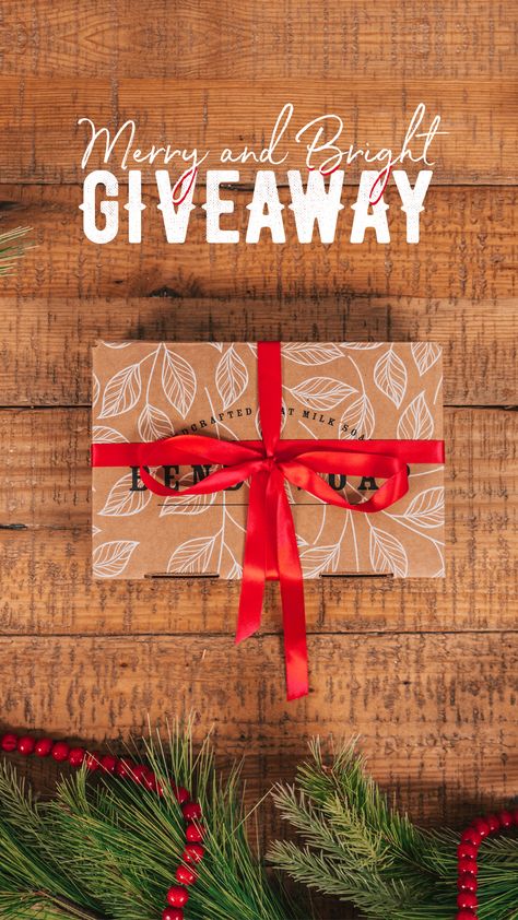 Need a little help getting into the holiday spirit? Enter Bend Soap Company's Merry & Bright Holiday Giveaway and start decking the halls with pure, nourishing, all-natural skincare products! Crafted with love, Bend Soap Co. products will help keep your skin merry and bright all season long. ⛄️ This giveaway comes to a close on Monday, November 23rd at midnight PST, so enter now and come back daily to earn bonus points and increase your chances of being 1 of 3 lucky winners! Natal, Holiday Giveaway Ideas, Bend Soap Company, Holiday Giveaway, Christmas Giveaway, Christmas Soap, Healthy Gift, Holiday Giveaways, Christmas Giveaways