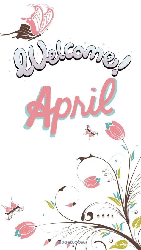 Welcome April Wallpaper, April New Month Quotes, Welcome April Quotes, Hello April Quotes, Spring Break Captions, Hello March Images, Goodbye March, March Images, Welcome April