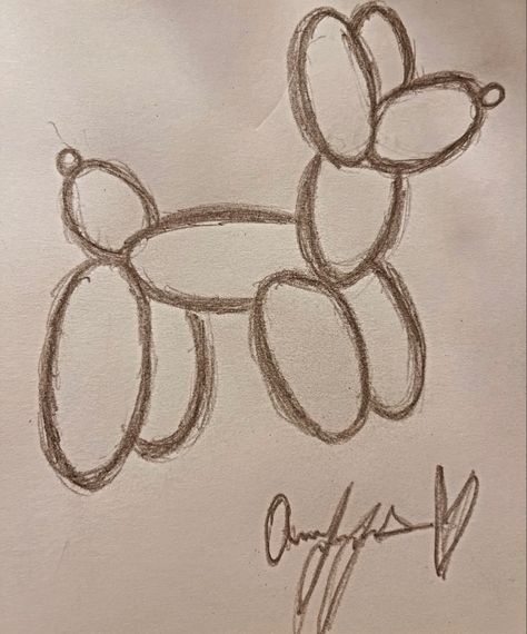 How To Draw A Balloon Dog, Drawing Ideas Easy Doodles Step By Step, Cute Mini Drawings Aesthetic, Aesthetic Easy Drawings Simple, Dog Doodle Easy, Easy Things To Draw Cute Simple, Simple Things To Draw When Bored, Cute Easy Doodles Aesthetic, Cute Random Drawings Easy