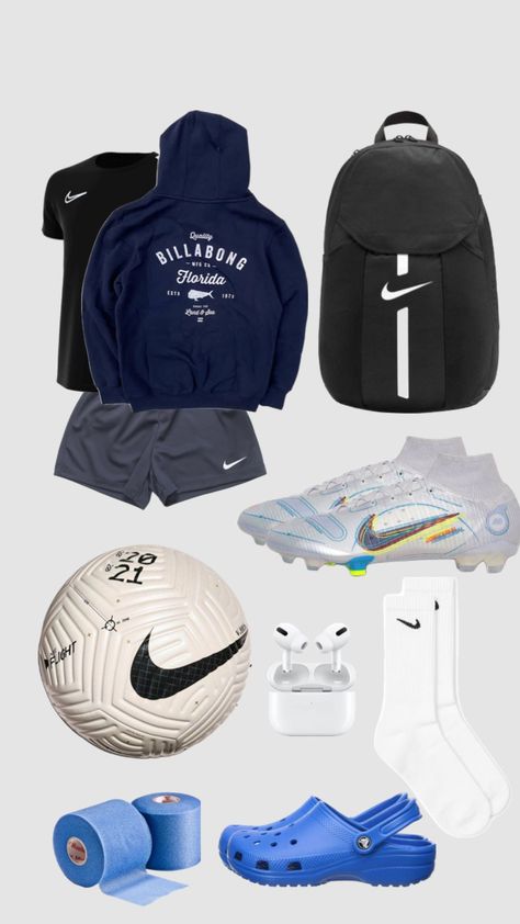 Football Training Outfit, Soccer Cleats Aesthetic, Soccer Wishlist, Football Backpack, Soccer Outfit, Preppy Men, Soccer Outfits, Trendy Boy Outfits, Aesthetic Outfits Men