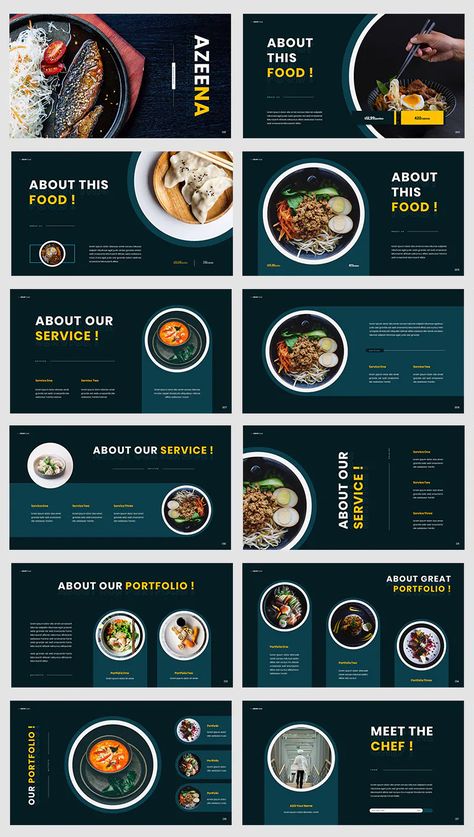 Asian Food Keynote Presentation Template. 30+ Total Slides Presentation Of Food, Food Slide Presentation, Food Presentation Design Powerpoint, Food Powerpoint Presentation, Presentation Food Ideas, Food Catalog Design Layout, Slide Presentation Design Templates, Food Ppt Template, Food Presentation Design