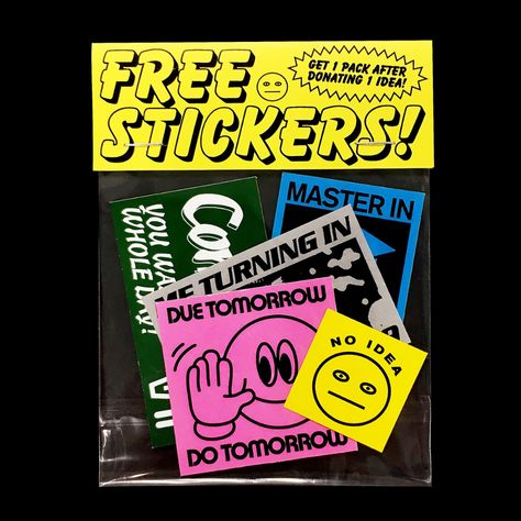 Brand Stickers Design, Graphic Stickers Design, Sticker Pack Ideas, Fun Stickers Design, Stickers Graphic Design, Sticker Graphic Design, Packing Stickers, Graphic Design Stickers, Branding Stickers