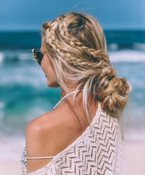 Beach Hair, Vacation Hairstyles, Vlasové Trendy, Brown Blonde Hair, Teen Hairstyles, Easy Hairstyles For Long Hair, Braids For Long Hair, Hairstyles Ideas