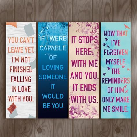 It Ends With Us Bookmark Ideas, November 9 Bookmark, It Ends With Us Bookmark, Colleen Hoover Bookmarks, Bookstagram Photos, Reminders Of Him, Teenage Books To Read, Romance Books Quotes, Best Quotes From Books