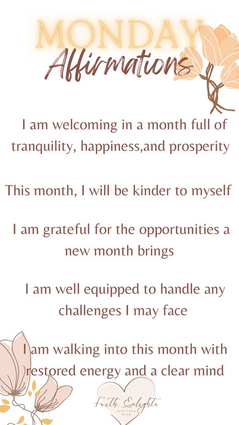 First Of The Month Manifestation, New Month Affirmations September, New Day Affirmations, New Month Positive Affirmations, First Of The Month Affirmations, First Day New Job Affirmations, New Week Affirmation, August Affirmations, August Month Quotes