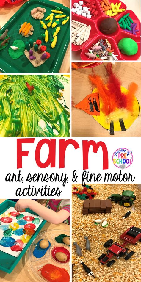 Mud slime plus tons of farm themed art, sensory, and fine motor activities for preschool & pre-k. #farmtheme #preschool #pre-k #pocketofpreschool Fine Motor Sensory Activities, Motor Sensory Activities, Farm Sensory, Farm Activities Preschool, Farm Animals Preschool, Farm Lessons, Farm Animals Activities, Quotes Valentines Day, Farm Theme Preschool