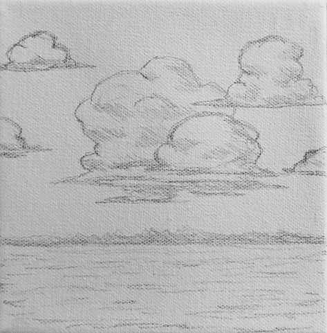 Landscape Sketch Aesthetic, Sky Pictures Drawing, Easy Nature Pencil Drawings, How To Sketch Clouds With Pencil, Wispy Clouds Drawing, Sky Drawings Easy, Pencil Cloud Drawing, Cloud Sketch Simple, Clouds Sketch Pencil