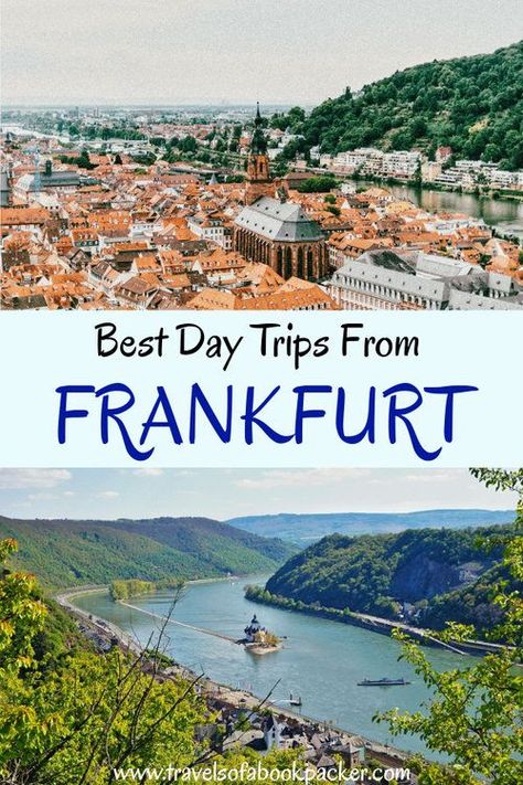 The best day trips from Frankfurt, Germany. A list of places near Frankfurt that you can explore in a day with a car or public transport. #frankfurt #germany #heidelberg #marburg #rheinsteig #rheinmainregion #mainz #daytrips Day Trips From Frankfurt Germany, Day Trips From Frankfurt, Germany Heidelberg, Grad Trip, Germany Trip, Germany Travel Guide, Germany Vacation, Cities In Germany, Travel Germany