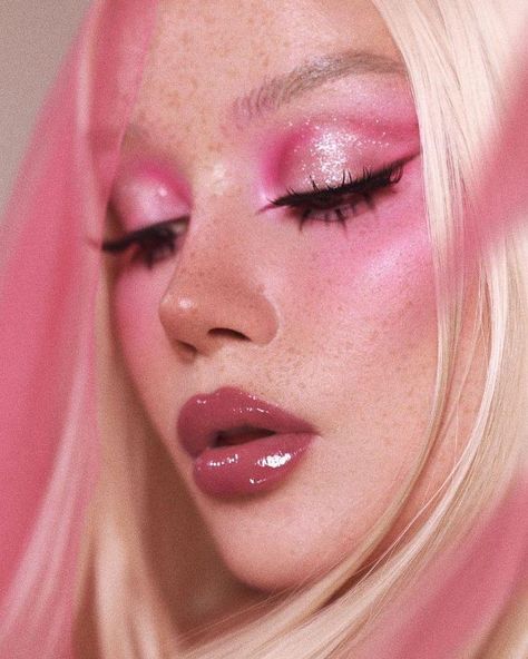 Pink Obsession, 2023 Pink, Pink Eye Makeup, Barbie Makeup, Ethereal Makeup, Valentines Makeup, Fairy Makeup, Top Makeup Products, Pink Makeup