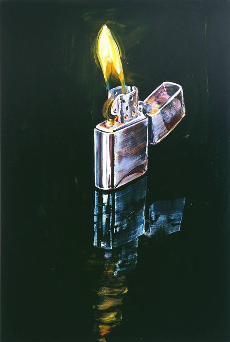 Lighter | From a unique collection of still-life paintings at https://www.1stdibs.com/art/paintings/still-life-paintings/ Pastel, Croquis, Art Inspo Objects, Lighter Paintings Ideas Canvas, Acrylic Object Painting, Cool Still Life Drawings, Abstract Object Painting, Art Gcse Still Life, Still Life Art Ideas