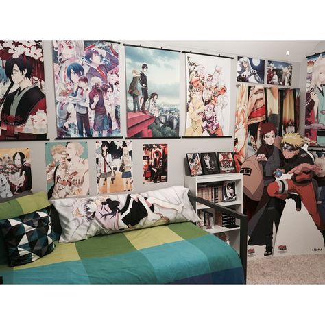 Bedroom Decorating Ideas, Anime Home Decor, Anime Bedroom Ideas, Anime Bedroom, Otaku Room, Home Decor Hacks, Anime Room, Cute Room Ideas, Types Of Rooms
