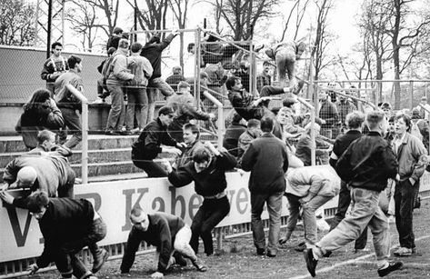 Football hooliganism - Wikipedia Leipzig, Hooligans Football, Football Hooliganism, Dangerous Sports, Muay Thai Training, Football Pitch, History Taking, Bigger Person, Uk Visa