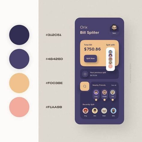 25+ Beautiful Mobile Apps Color Palettes - Webgyaani Color Combination For Website, Website Color Themes, Web Design Color, Ux Kits, Ui Color, App Design Layout, Colorful Website, Wireframe Design, Ui Design Trends