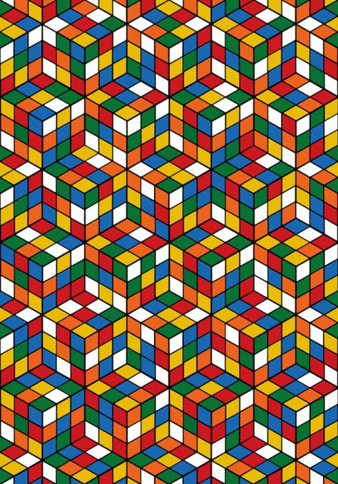 Rubiks Cube Patterns, Rubicks Cube, Rubics Cube, Rubix Cube, Cube Pattern, New Retro Wave, Graph Paper Art, Whatsapp Wallpaper, Cube Puzzle