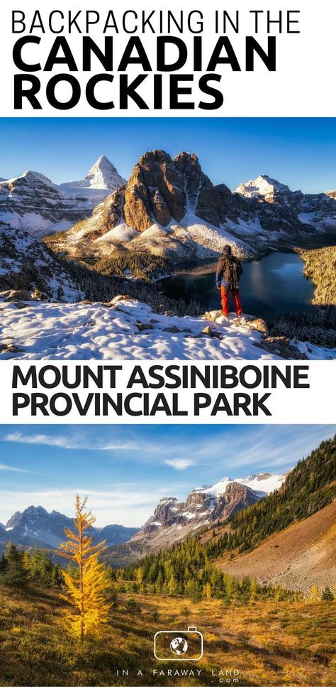 Practical guide for visiting Mount Assiniboine in the summer including best photography locations, hiking tips, trail maps, packing guide & more. #Hiking #Camping #Backpacking #Canada Mount Assiniboine, Columbia Travel, Ludington State Park, Backpacking Canada, British Columbia Travel, Alberta Travel, National Park Camping, Hiking Photography, Packing Guide