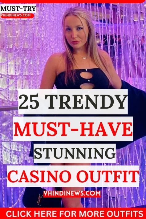 25 Trendy Casino Outfit Ideas: Must-Try Hot & Cute Casino Outfits 58 Casino Night Outfits Women, Casino Outfit Ideas, Casino Outfits Women, Casino Night Outfit, Night Out Outfits, Casino Dress, Chic Romper, Out Outfits, Glamorous Outfits