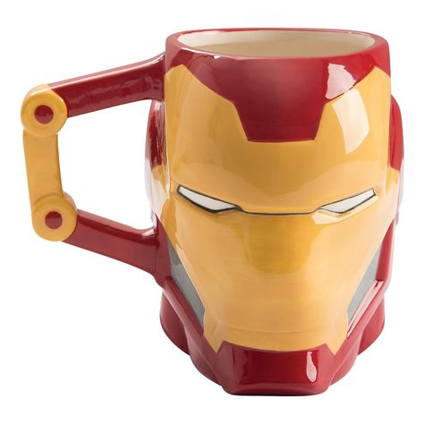 Vandor - Marvel Iron Man 20 oz. Sculpted Ceramic Mug Iron Man Merchandise, Iron Man Gift, Iron Man Marvel, Marvel Mug, Men Coffee, Disney Mugs, Marvel Iron Man, Mugs For Men, Hot Chocolate Mug