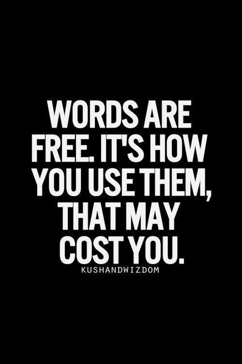 Importance of choosing your words wisely. Quotes Loyalty, Nasihat Yang Baik, Fina Ord, Motiverende Quotes, Quotes Thoughts, December 26, Life Quotes Love, December 26th, Quotable Quotes