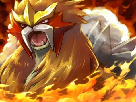 Entai!! Pokémon World, Entei Pokemon, Pokemon Entei, Adorable Pokemon, Pokemon Legendary, Pokémon Team, Vintage Pokemon, Madara Susanoo, Powerful Pokemon