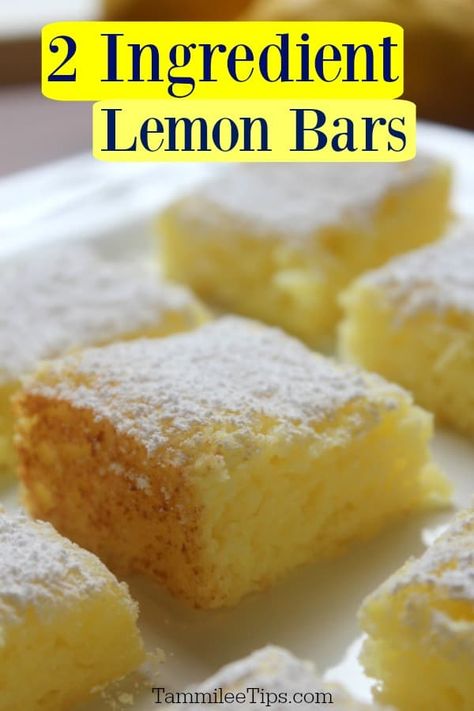 Lemon Desserts Using Lemon Pie Filling, Easy No Egg Dessert Recipes, Easy Easy Desserts, Cake Mix 3 Eggs And Pie Filling, Dinner Ideas With Little Ingredients, Lemon Cake No Eggs, Semi Homemade Bake Sale Treats, Easy Squares Recipe No Bake, Dessert Recipes For Large Groups