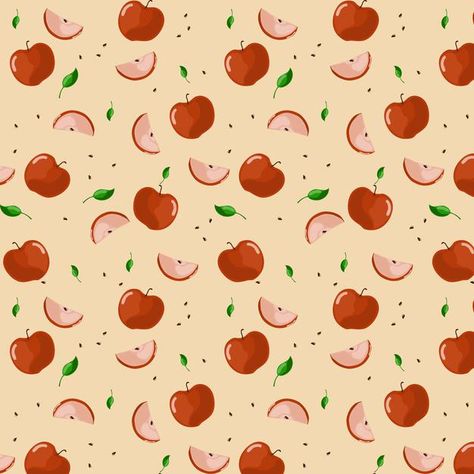 Apples Background, Apples Wallpaper, Apple Drawing, Hipster Decor, Apple Illustration, Apple Background, Draw Vector, Fruit Apple, Apple Pattern