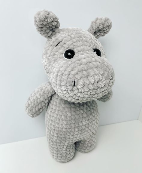 Crocheting Animals, Yarn Animals, Crocheted Cow Pattern, Plushie Crochet, Crochet Hippo, Amigurumi Minta, Easy Crochet Animals, Crochet Toys Free, Crochet Animal Amigurumi