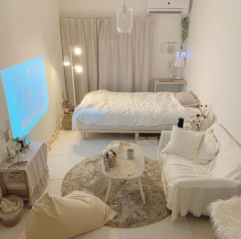 Bedroom Ideas Korean, Korean Bedroom Ideas, Bilik Idaman, Bilik Tidur, غرفة ملابس, Redecorate Bedroom, Minimalist Room, Room Makeover Bedroom, Dream Room Inspiration