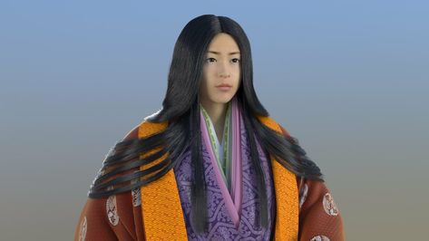 ArtStation - 垂髪 Taregami - Japanese " Heian era " hair style , Jane Gozen Japanese Hairstyle, Heian Period, Straight Hair, Japanese Hair Styles, Japanese Hairstyles, Hair Muse, Heian Era, Japanese Hair, Japanese Traditional