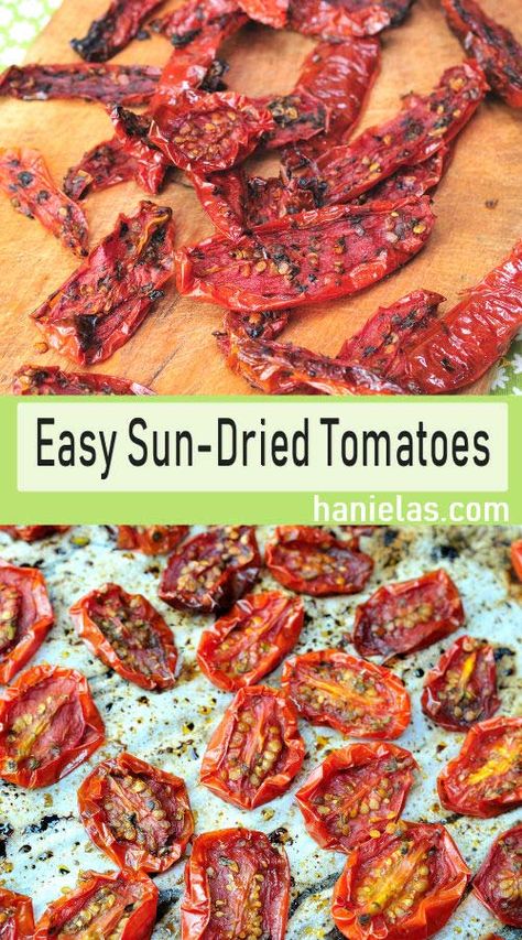 Make delicious dried tomatoes using my easy and efficient oven drying method. Tomato Pie Recipe Easy, Make Sun Dried Tomatoes, Tomato Pie Recipe, Savory Pies Recipes, Fresh Tomato Recipes, Tomato Pie, Dried Vegetables, Dehydrated Food, Sun Dried Tomatoes