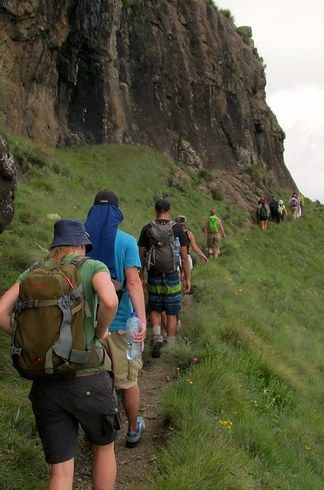 Drakensberg Traverse, South Africa | What it is: Although there isn’t any specific route that gets you across the Drakensberg mountains, the hike has eight checkpoints that hikers must complete in order to have done the entire thing. What makes it brutal: Over 40 miles, this zigzagging trek takes you to the edge of your sanity. Don’t fall, don’t look down. Just speak to the rocky hillsides. Peru, Stay Fit, Drakensberg Mountains, Nomadic Life, Huayna Picchu, Hiking Destinations, Dream Places, Beautiful Places To Travel, Outdoor Hiking