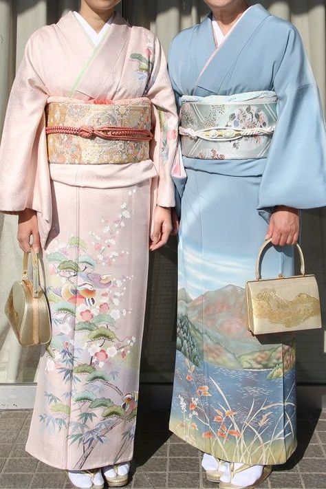 Furisode Kimono, Japanese Traditional Clothing, Cute Kimonos, Japanese Traditional Dress, Traditional Japanese Kimono, Kimono Japan, Mode Kimono, Yukata Kimono, Kimono Design