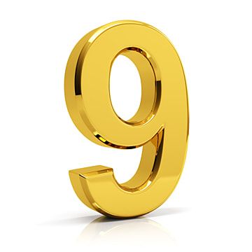 Number Clipart, Gold Border Design, 9 Number, Crown Images, Glitter Number, Golden Number, Gold Clipart, Number Nine, Number 21