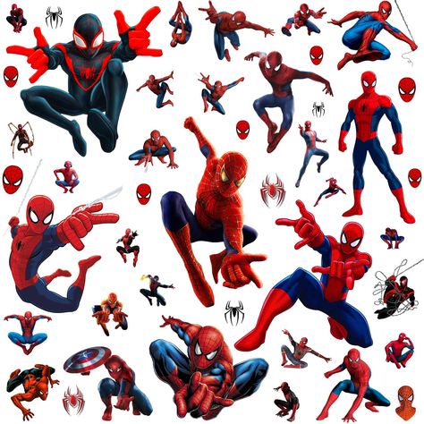 PRICES MAY VARY. 【Vivid Cartoon Wall Stickers】You will receive 4 sheets of stickers, and the size of each decal is 9.84*13.8 inches. These superheroes' theme wallpapers are made based on the images of popular movie characters, which are very vivid. 【High-quality Superhero Wallpapers】Compare to other wall posters, our superhero kids' room decor decals are made of high-quality vinyl, which is reliable, waterproof, and sun protection, and never damages the wall. You can use it to decorate your baby Superheroes Theme, Superhero Wall Decals, Superhero Stickers, Wall Clings, Superhero Wall, Superhero Kids, Playroom Wall Decor, Cartoon Wall, Nursery Playroom