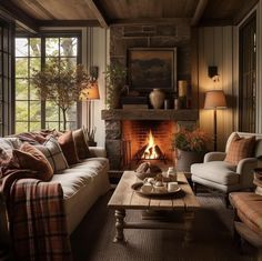 Colonial Drawing Room, Grandmas Living Room Aesthetic, Rustic Cottage Living Room Ideas, Old Antique House Decor, Pierce And Ward Interiors, Vintage Revival Decor, Farm Home Living Room, Rust Couch Living Room Ideas, Tuscan Style Interior