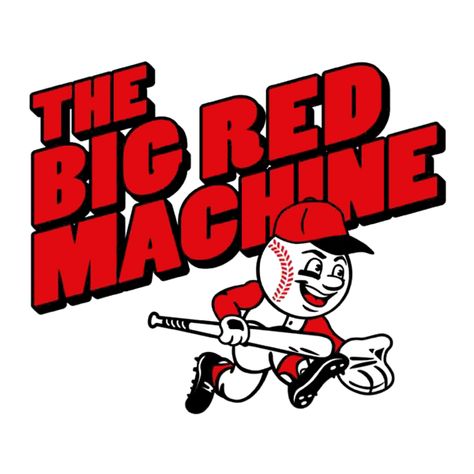 “The Big Red Machine” - Fonts In Use Masculine Things, Big Red Machine, Machine Logo, A.c. Milan, Johnny Bench, Cincinnati Reds Baseball, Pete Rose, Mlb Logos, Baseball Memorabilia