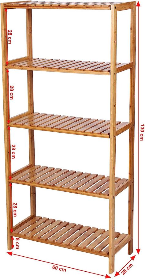 Shoe Rack Vintage, Wooden Shelf Design, Diy Wooden Shelves, Modern Shoe Rack, Diy Rack, Wood Shoe Rack, Bamboo Shelf, Bamboo Decor, Retro Interior Design