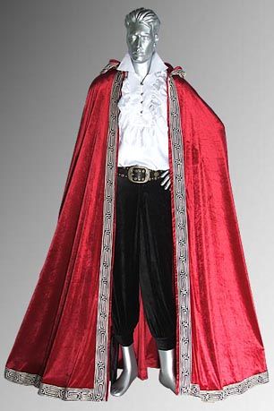 King Outfits Royal, King Cape, Royal Cape, Medieval Collectibles, King Costume, King Outfit, Royal Clothing, Medieval Style, Hooded Cloak