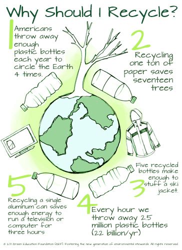 'Why Should I recycle poster.'- display for a bulletin board for conserving resources Why Recycle, Recycle Poster, Sustainability Education, Recycling Facts, Environmentally Friendly Living, Earth Day Projects, Save Our Earth, Green School, Earth Day Activities