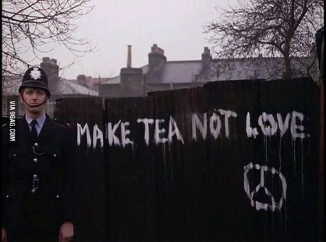 Make tea, not love. Humour, Monty Python, Film Quotes, Monty Python Flying Circus, Tea Quotes, Make Tea, British Humor, British Comedy, Not Love