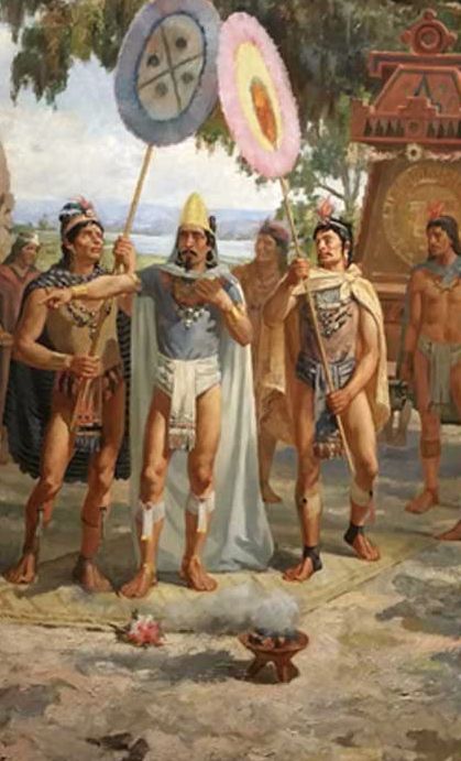 1493- Moctezuma II, ruler of the Aztec Empire (painting by Daniel del Valle) Aztec Emperor, Mexican Culture Art, Spanish Conquistador, Hawaii Wall Art, Aztec Culture, Vanilla Glaze, Montezuma, Indigenous Americans, Aztec Art