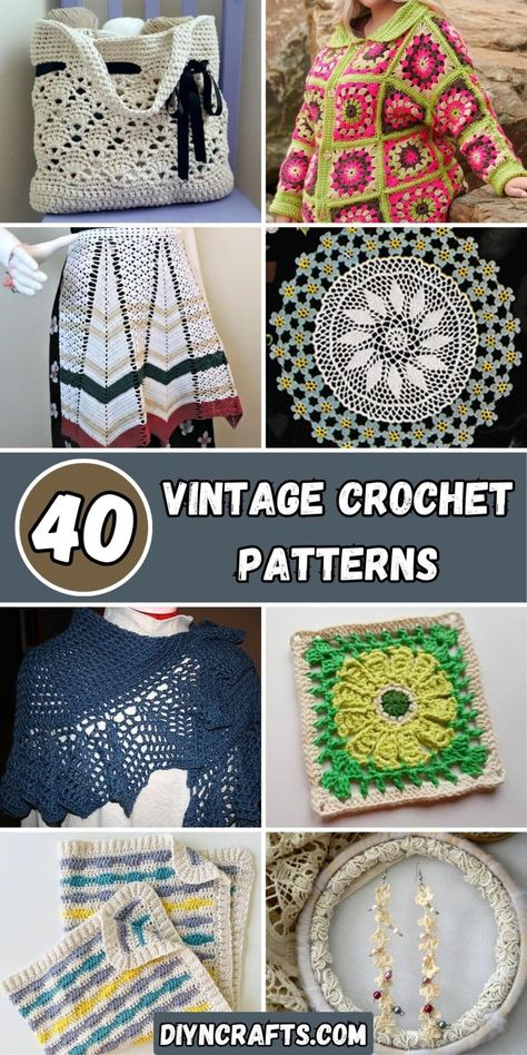 40 Vintage Crochet Patterns Vintage Crochet Blanket Pattern Free, Free Vintage Crochet Patterns, Irish Crochet Patterns Free, Pillow Cover Crochet Pattern, Crochet Baby Bibs, Irish Crochet Patterns, Baby Bibs Patterns, Crochet Cushion Cover, Crochet Pillow Cover