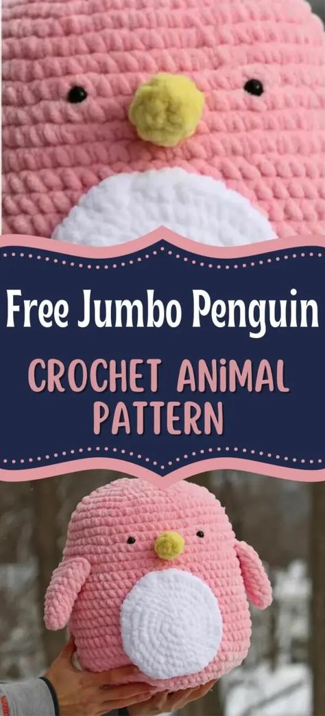 This giant free crochet animal pattern will help you make a cute and jumbo amigurumi Penguin with velvet yarn. This easy crochet stuffed animal tutorial can be used to make baby toys, crochet stuffies or can be used as a pillow. Amigurumi Patterns, Kawaii, Patchwork, Jumbo Amigurumi, Amigurumi Penguin, Animal Tutorial, Crochet Stuffies, Crochet Dragon Pattern, Crochet Penguin