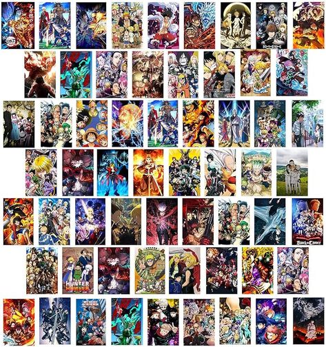 Amazon.com: Anime Wall Collage Kit Aesthetic 60 PCS Anime Room Decor 4.2x6.2 inch Small Anime Posters Manga Collage Kit, Anime Pictures for Wall Collage Kit (Anime-2 4.2×6.2inch): Posters & Prints Anime Posters Aesthetic, Aesthetic Pictures Collage, Pictures For Wall Collage, Anime Room Decor, Pictures Collage, Pictures For Wall, Aesthetic Wall Collage, Posters Aesthetic, Wall Collage Kit