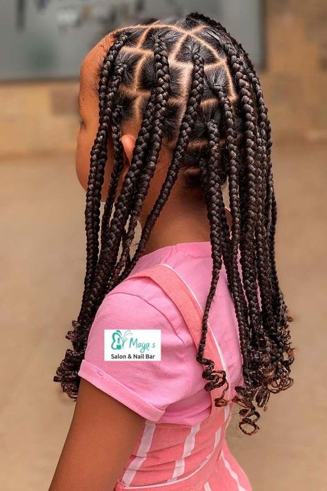 Crazy Hair Day Braids, French Braid Hairstyles For Kids, Kids Box Braids Styles Children, Half Up Half Down Kids Braids, Cute Hairstyles For Black Kids, Kids Cornrow Hairstyles Natural Hair, Box Braids For Kids, Girls Braided Hairstyles Kids