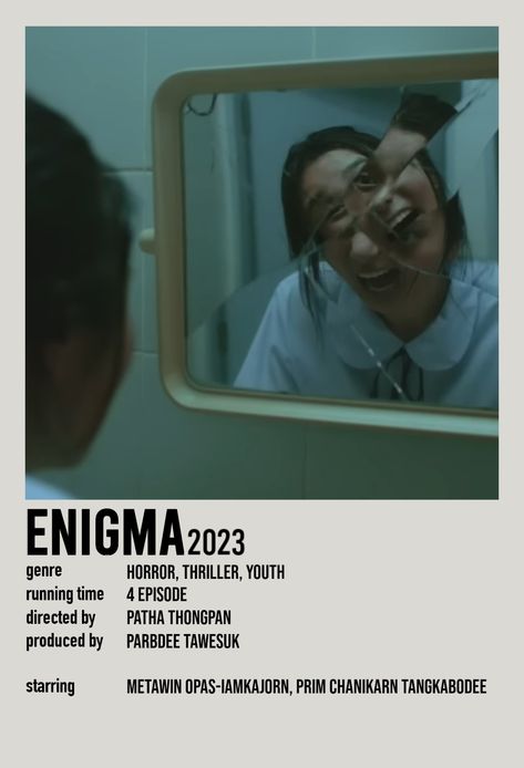 thai series polaroid poster Japanese Thriller Movies, Korean Thriller Drama, Horror K Drama, Thriller Korean Movies, Enigma Drama, Thai Drama Poster, Korean Thriller Movies, Enigma Aesthetic, Enigma Thai Drama