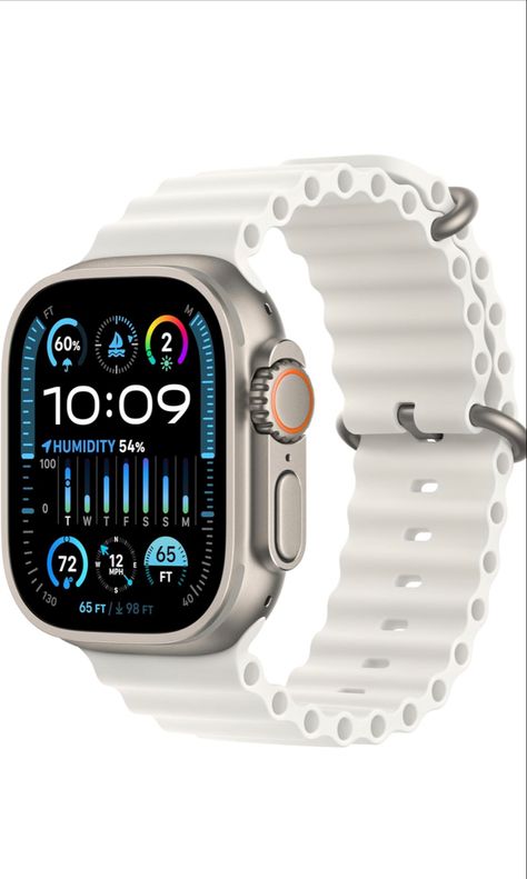 Apple Watch Ultra 2 [GPS + Cellular 49mm] Smartwatch with Rugged Titanium Case & White Ocean Band. Fitness Tracker, Precision GPS, Action Button, Extra-Long Battery Life, Bright Retina Display Iphone Display, Apple Smartwatch, Digital Crown, Apple Watch Nike, Smart Watch Apple, Apple Watch Ultra, Watch Ultra, New Apple Watch, Hi-fi