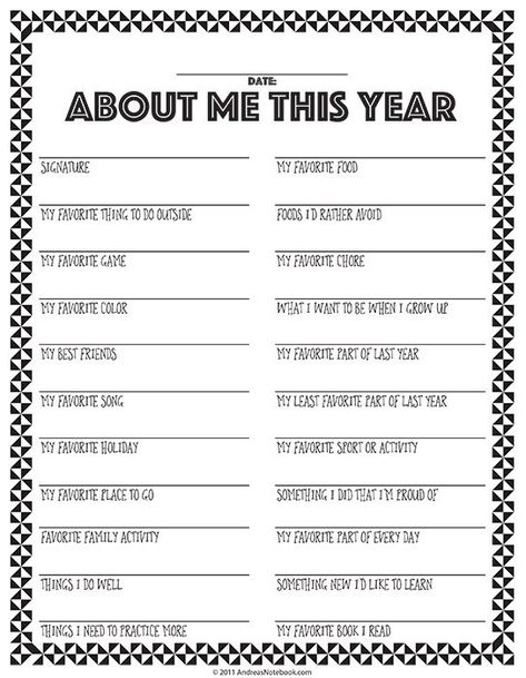 This New Years Time Capsule Printable Questionnaire for teens and tweens is such a fun New Years tradition to start with your family. Just fill it out and save it to be opened on a future date! | Mandy's Party Printables Time Capsule Ideas, New Year Printables, Kids New Years Eve, New Year's Eve Activities, Traditions To Start, New Years Traditions, New Years Activities, Silvester Party, Activity Days